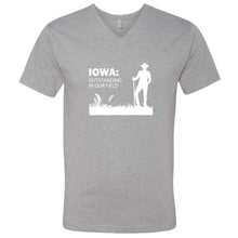 Load image into Gallery viewer, Outstanding in Our Field Iowa V-Neck T-Shirt