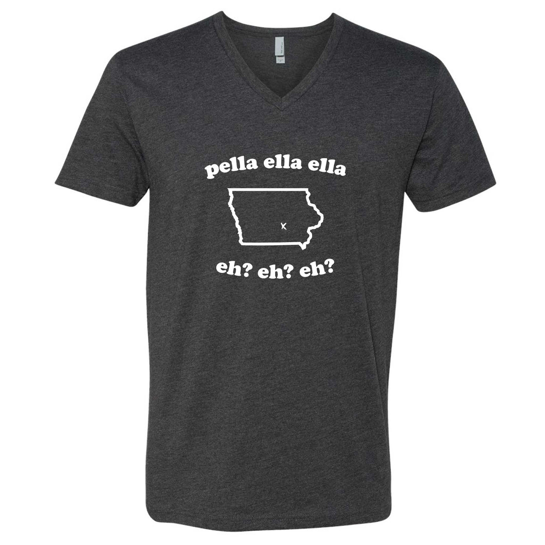 Pella Ella Ella Iowa V-Neck T-Shirt
