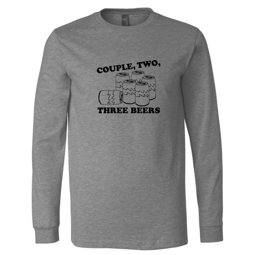 Couple, Two, Three Beers Iowa Long Sleeve T-Shirt