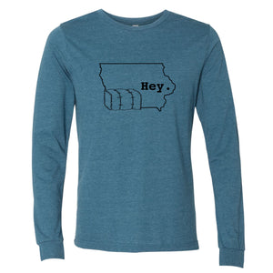 Hey. Iowa Long Sleeve T-Shirt
