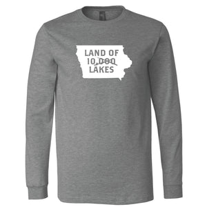 Land of 10 Lakes Iowa Long Sleeve T-Shirt