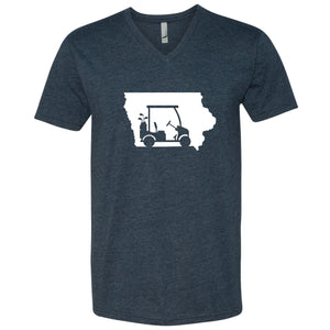 Golf Cart Iowa V-Neck T-Shirt