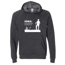 Load image into Gallery viewer, Outstanding in Our Field Iowa Hoodie
