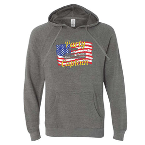 Fourth of July Party Captain Iowa Hoodie