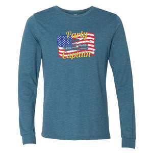 Fourth of July Party Captain Iowa Long Sleeve T-Shirt