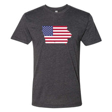 Load image into Gallery viewer, American Flag Iowa T-Shirt