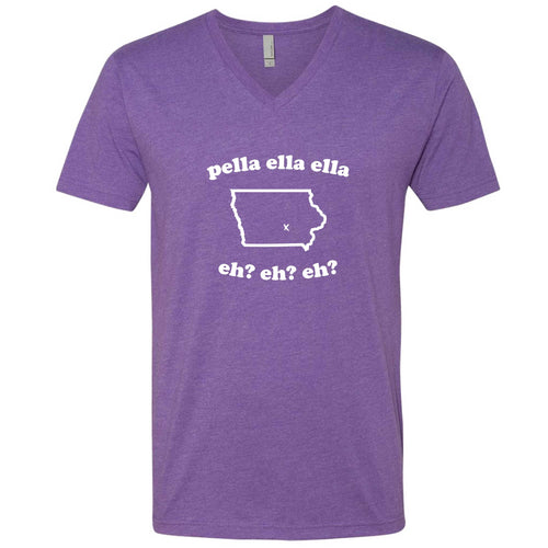 Pella Ella Ella Iowa V-Neck T-Shirt