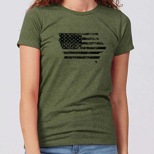 Stars & Stripes Iowa Women's T-Shirt