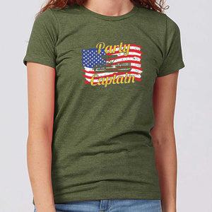 Fourth of July Party Captain Iowa Women's T-Shirt