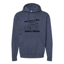 Load image into Gallery viewer, Couple, Two, Three Beers Iowa Hoodie
