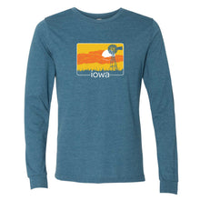 Load image into Gallery viewer, Iowa Windmill Sunset Long Sleeve T-Shirt