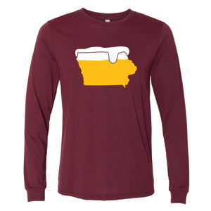 Beer Glass Iowa Long Sleeve T-Shirt