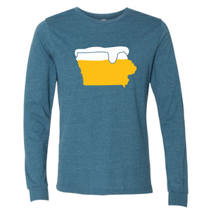 Beer Glass Iowa Long Sleeve T-Shirt