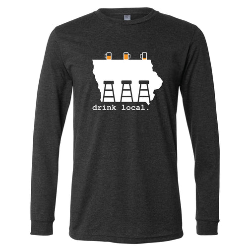 Drink Local Iowa Long Sleeve T-Shirt