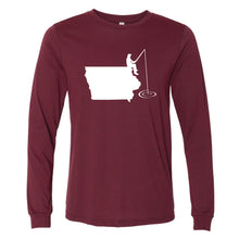 Load image into Gallery viewer, Fishing Iowa Long Sleeve T-Shirt