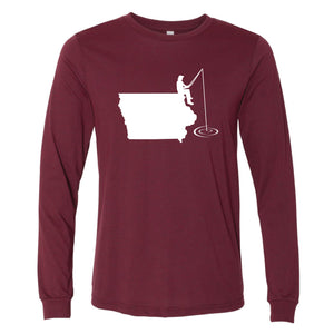 Fishing Iowa Long Sleeve T-Shirt