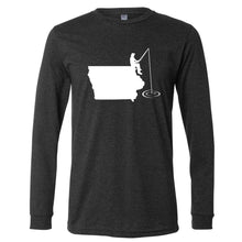 Load image into Gallery viewer, Fishing Iowa Long Sleeve T-Shirt