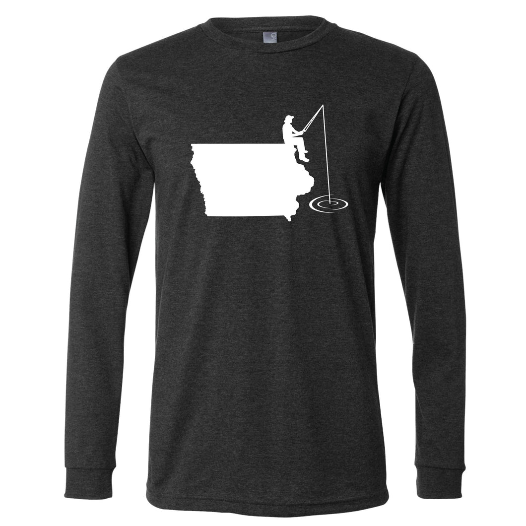 Fishing Iowa Long Sleeve T-Shirt