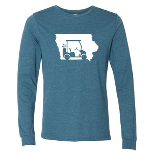 Golf Cart Iowa Long Sleeve T-Shirt