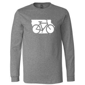 Bike Iowa Long Sleeve T-Shirt