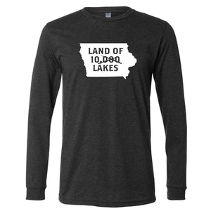 Land of 10 Lakes Iowa Long Sleeve T-Shirt