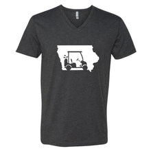 Load image into Gallery viewer, Golf Cart Iowa V-Neck T-Shirt