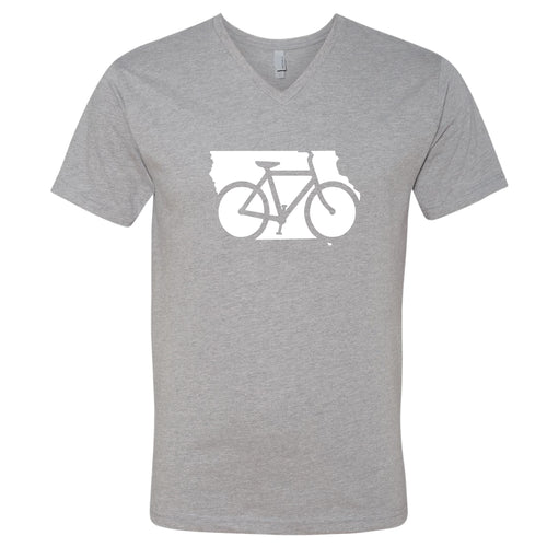 Bike Iowa V-Neck T-Shirt