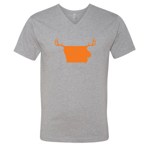Antlers Iowa V-Neck T-Shirt