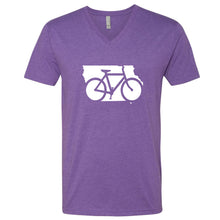 Load image into Gallery viewer, Bike Iowa V-Neck T-Shirt