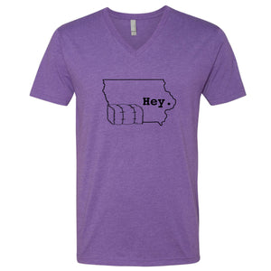 Hey. Iowa V-Neck T-Shirt