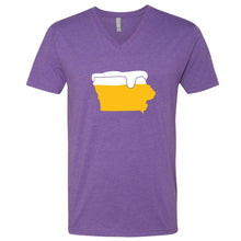 Load image into Gallery viewer, Beer Mug Iowa V-Neck T-Shirt