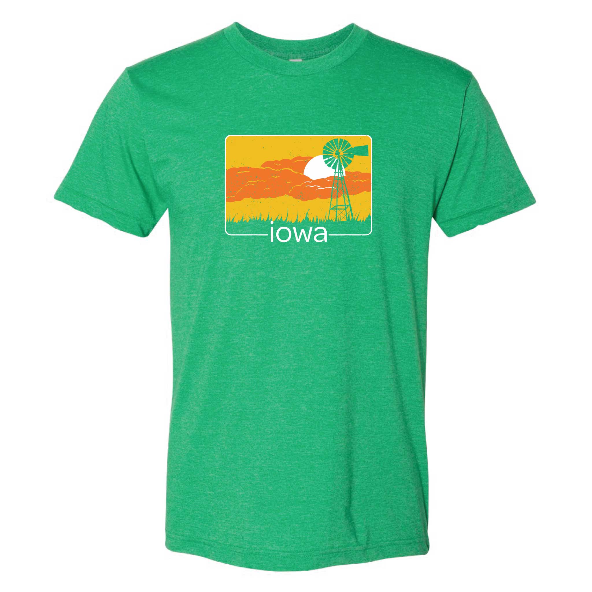 Iowa Windmill Sunset T-Shirt – Iowa Awesome