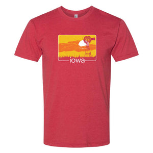 Iowa Windmill Sunset T-Shirt