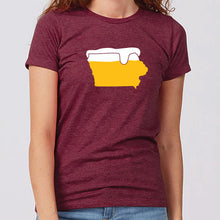 Load image into Gallery viewer, Beer Glass Iowa Women&#39;s T-Shirt