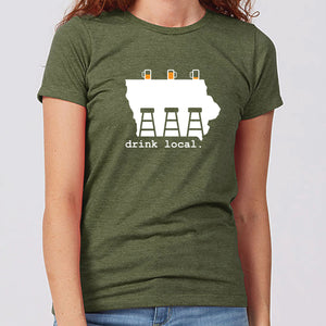 Drink Local Iowa Women's T-Shirt