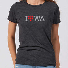Load image into Gallery viewer, Buffalo Plaid Heart Iowa Women&#39;s T-Shirt