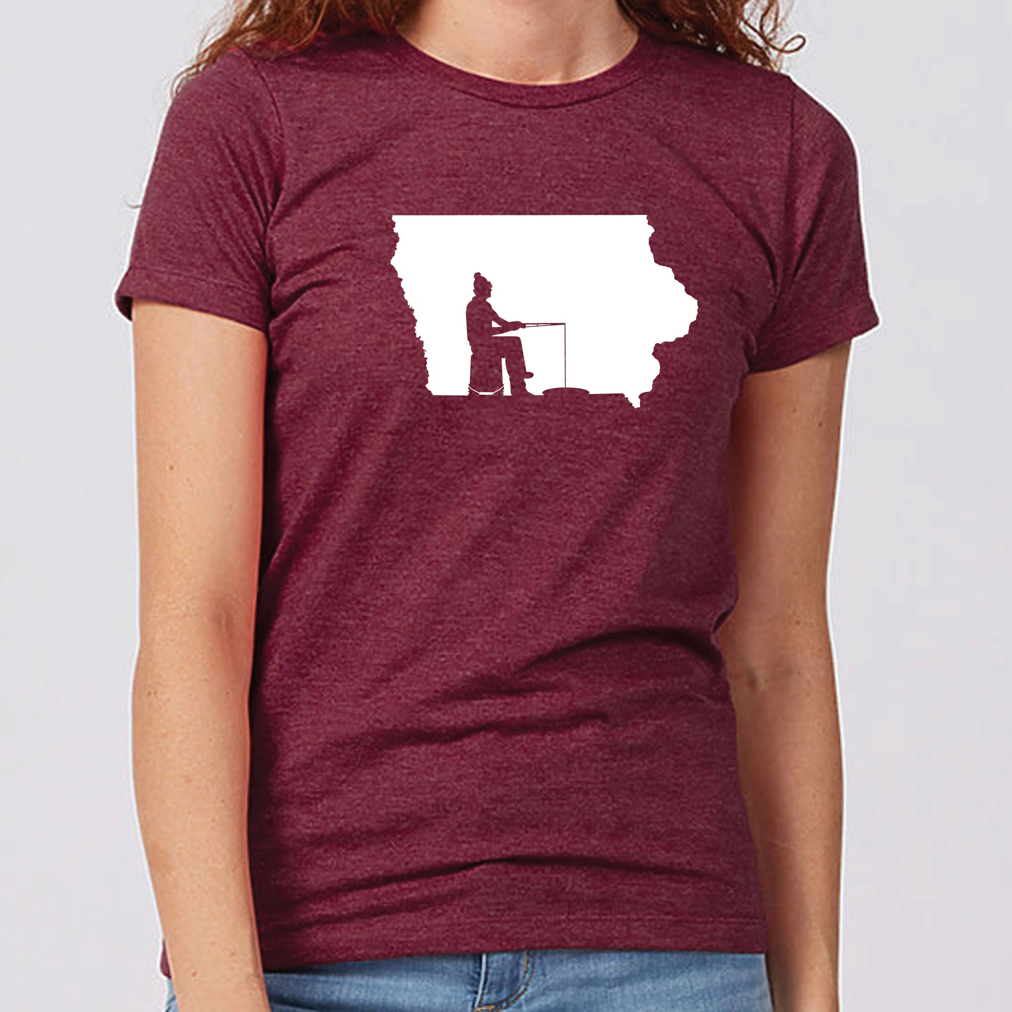 Ice Fishing Iowa Women's T-Shirt – Iowa Awesome