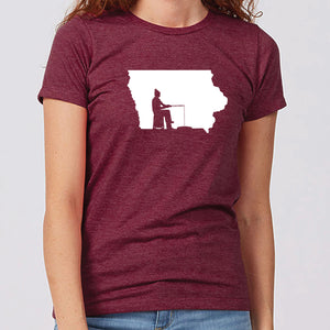 Ice Fishing Iowa Women's T-Shirt