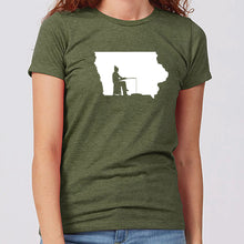 Load image into Gallery viewer, Ice Fishing Iowa Women&#39;s T-Shirt