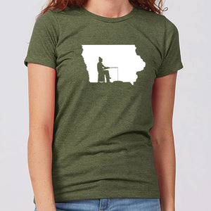 Ice Fishing Iowa Women's T-Shirt