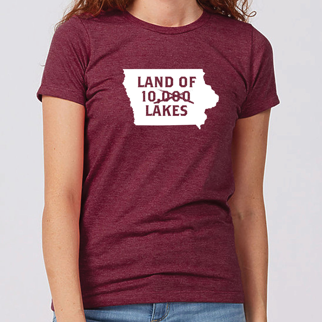 Land of 10 Lakes Iowa Women's T-Shirt