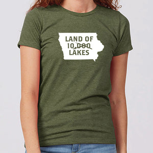 Land of 10 Lakes Iowa Women's T-Shirt